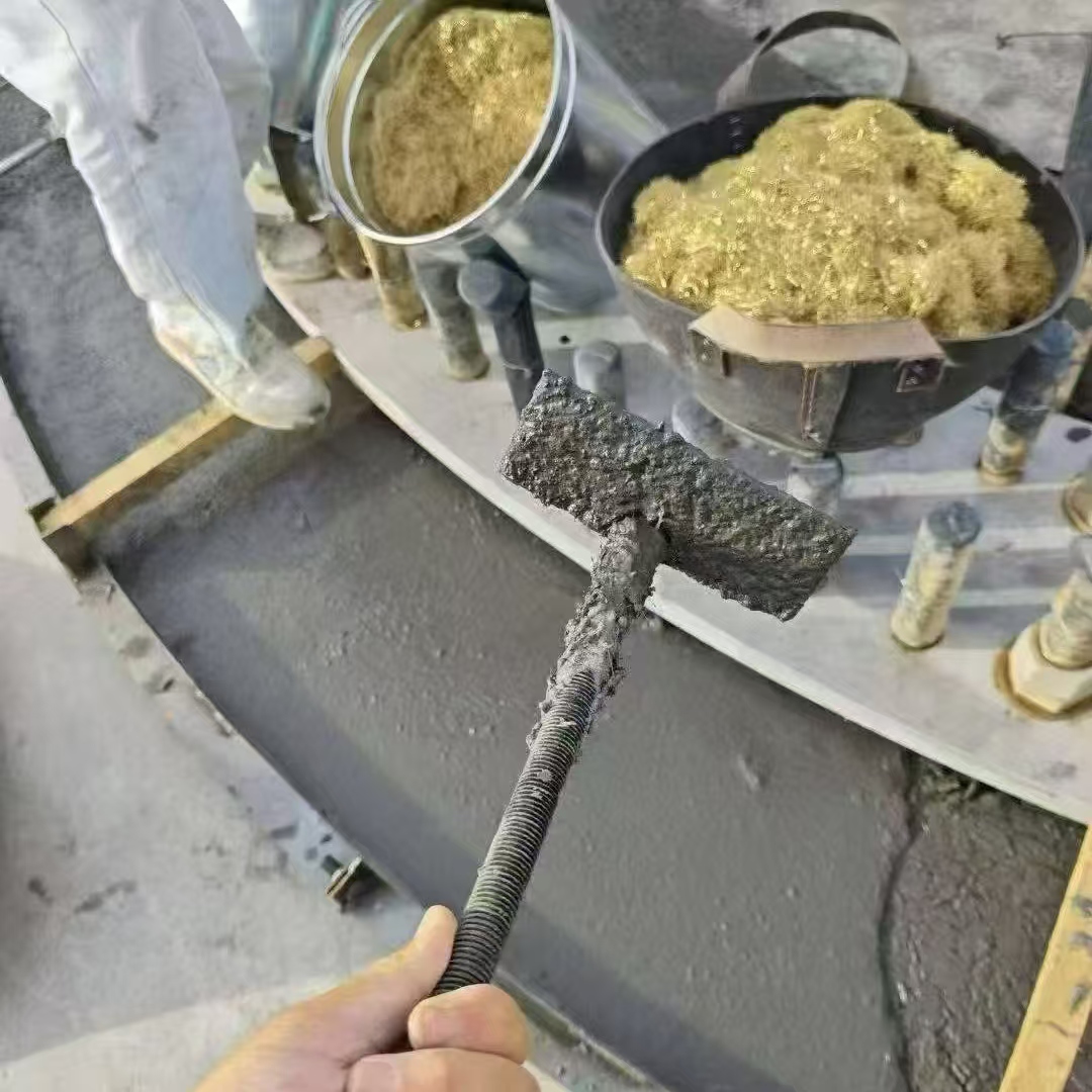 洪湖C120钢纤维高强无收灌浆料 轧机压缩机汽轮机发电机锻压设备底座灌浆材料